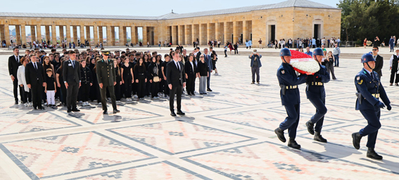 Silivri Belediye Başkanı Balcıoğlu, TÜRAM Öğrencileriyle Anıtkabir’i ziyaret etti
