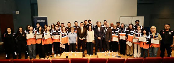 Silivri Belediye Başkanı Bora Balcıoğlu, Destek AFAD Gönüllüsü Sertifika törenine katıldı