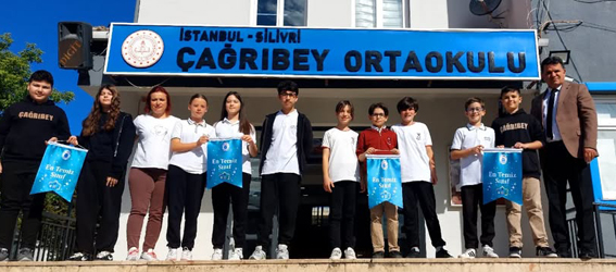Silivri Çağrıbey Ortaokulu’nda temizlikte örnek sınıflar ödüllendirildi