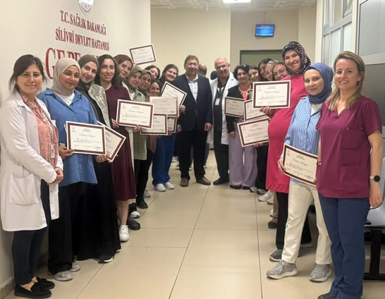 Normal Doğum Bilinci için eğitimini tamamlayan Gebelere Katılım Belgesi