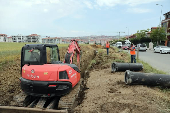 Silivri Yeni Mahalle’de Yağmur Suyu Hattı çalışması başladı