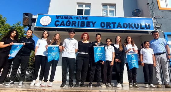 Çağrıbey Ortaokulu’nda “En Temiz Sınıflar” ödüllendirildi