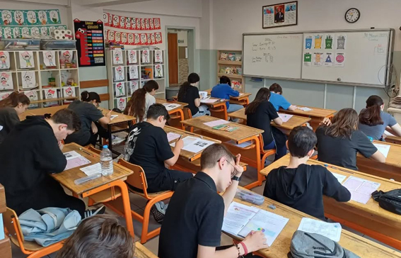 Silivri Ertuğrul Gazi Ortaokulu’nda LGS provası
