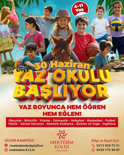 Silivri Mektebim Koleji’nden hem eğlenceli hem öğretici yaz okulu