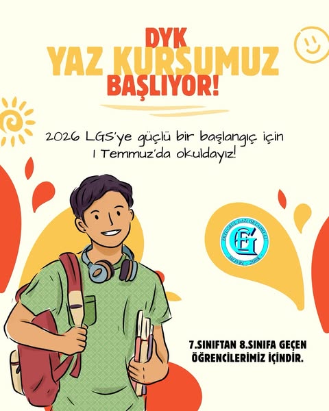 Silivri Ertuğrul Gazi Ortaokulu’ndan LGS hazırlığına yaz kursu daveti
