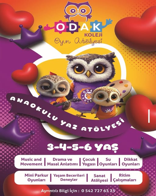 Silivri Odak Koleji’nden minikler için renkli Yaz Atölyesi