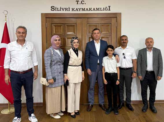 Silivri Kaymakamı Toğan’dan Türkiye Birincisi Eymen’e tebrik ve ödül