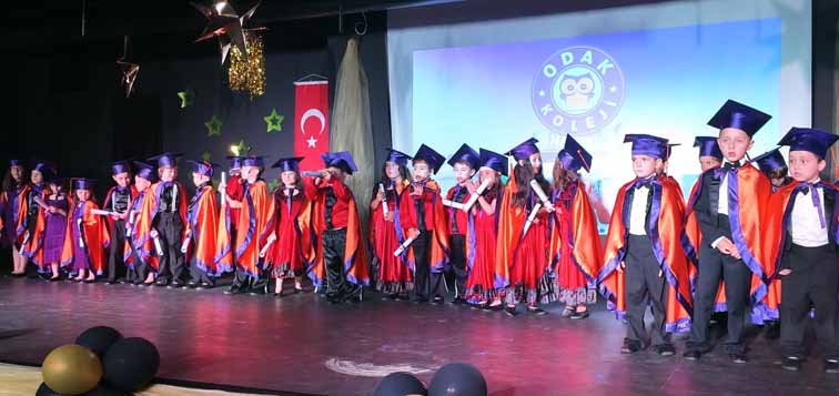 Silivri Odak Koleji Anaokulu'nda ilk mezuniyet heyecanı