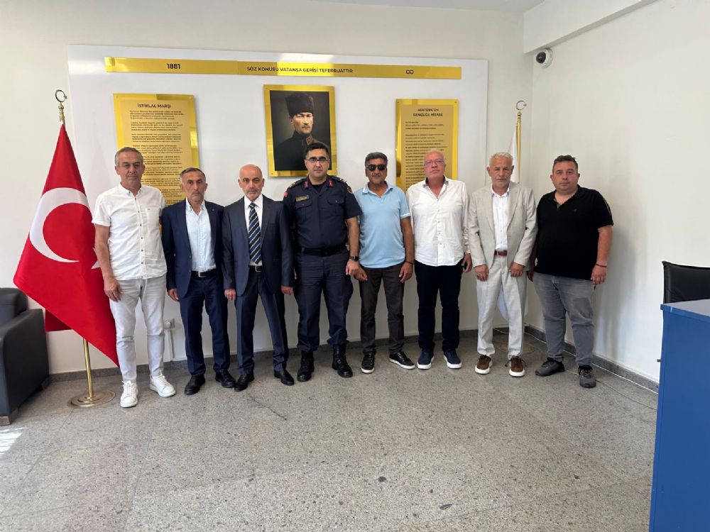 Başkan Serdar Şahin'den İlçe Jandarma Komutanı Ferhat Dağıstanlı’ya Ziyaret