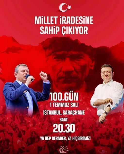 Millet iradesine sahip çıkmak için Saraçhane’de buluşuluyor