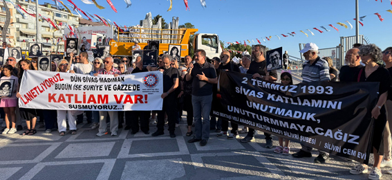 Silivri’de Sivas Katliamı 32. Yılında Sessiz Yürüyüşle Anıldı