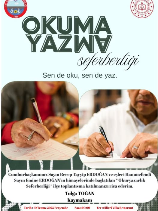 Silivri’de Okuma Yazma Seferberliği başlıyor