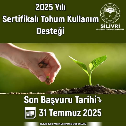 Sertifikalı Tohum Desteği için son başvuru 31 Temmuz