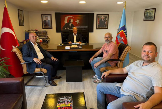 Silivri AK Parti İlçe Başkanı Barlas, Şoförler Odası Başkanı Akıncı ile bir araya geldi