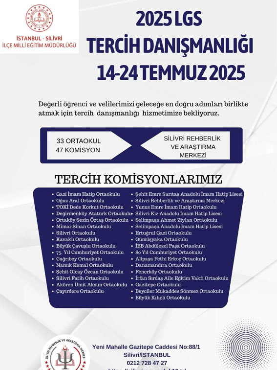 Silivri’de LGS Tercih Danışmanlığı hizmeti başladı