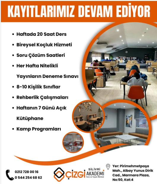 Silivri Çizgi Akademi’de kayıtlar devam ediyor