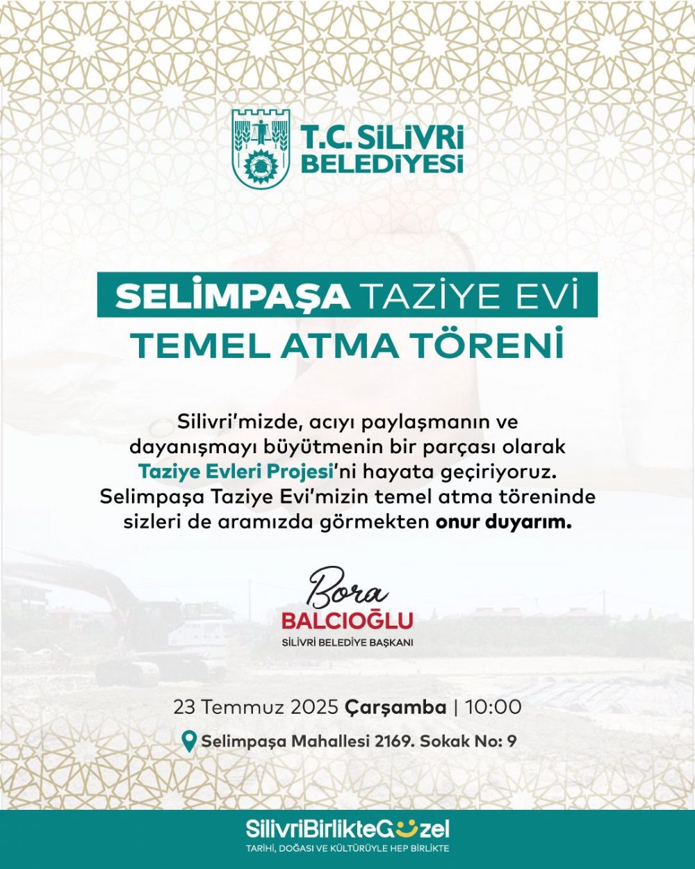 Selimpaşa’ya Taziye Evi müjdesi