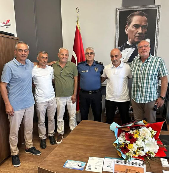 Silivrispor Yönetiminden Emniyet Müdürü Turhan’a ziyaret