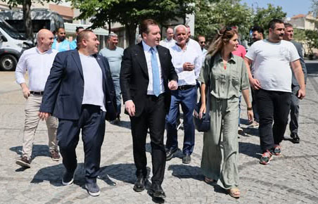 Silivri Belediye Başkanı Bora Balcıoğlu’ndan festival hazırlıklarına moral ziyareti