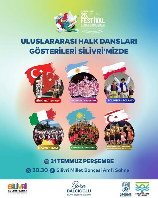 Silivri’de Kültürler Buluşuyor: Uluslararası Halk Dansları Gösterisine davetlisiniz