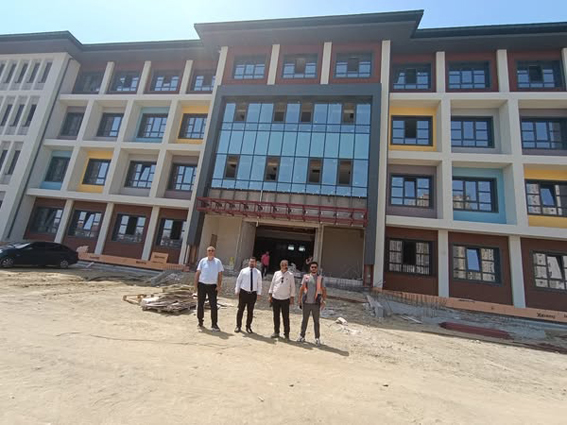 Silivri İlçe Millî Eğitim Müdürü Damat’tan okul inşaatlarına yerinde inceleme