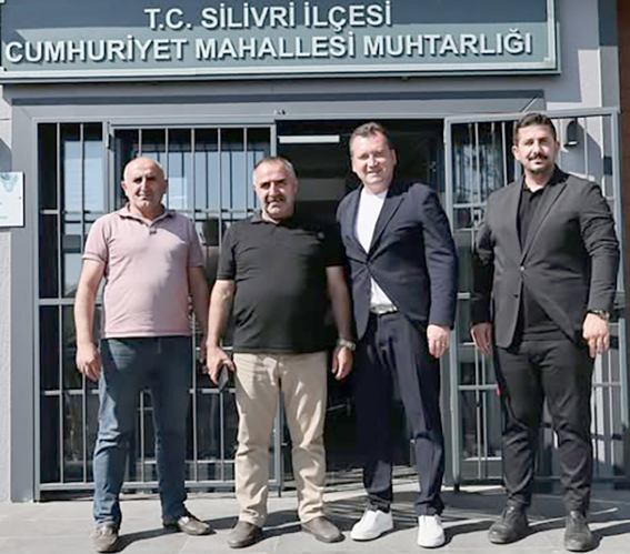 Silivri Belediye Başkanı Balcıoğlu’ndan Cumhuriyet Mahallesi muhtarına ziyaret