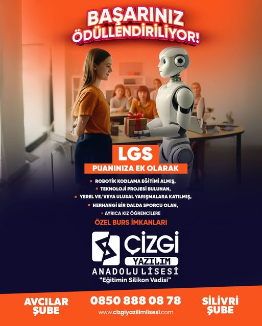 Silivri Çizgi Yazılım Anadolu Lisesi’nden başarılı öğrencilere özel burs