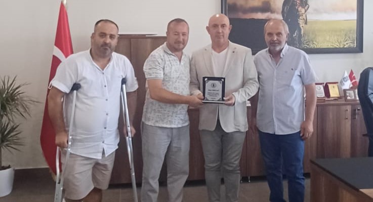 Sayalarspor’dan Başkan Yardımcısı Yavuz Ayçi’ye teşekkür ziyareti