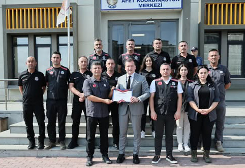Silivri ekibine Teşekkür Belgesi