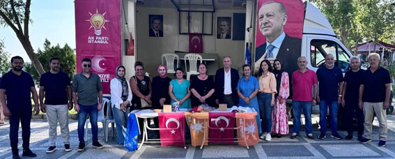 Silivri AK Parti teşkilatı sahilde Ak Nokta programı düzenledi