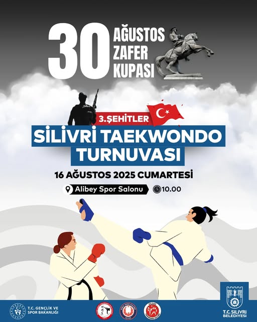 Silivri'de 30 Ağustos Zafer Kupası taekwondo heyecanı