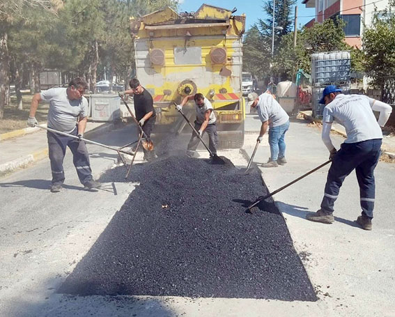 Silivri yol iyileştirme çalışmaları sürüyor