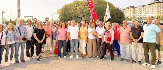 Silivri'den Beyoğlu Mitinginde ortak mücadele mesajı