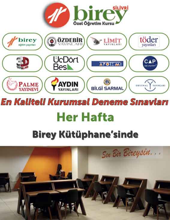 Silivri Birey Özel Öğretim Kursu’nda her hafta kurumsal Deneme Sınavları