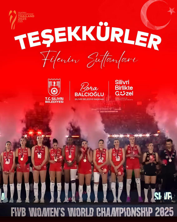 Silivri Belediye Başkanı Balcıoğlu’ndan Filenin Sultanlarına teşekkür