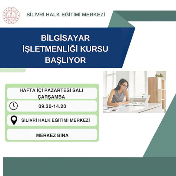 Silivri Halk Eğitim Merkezi’nde Yeni Dönem Kursları Başlıyor
