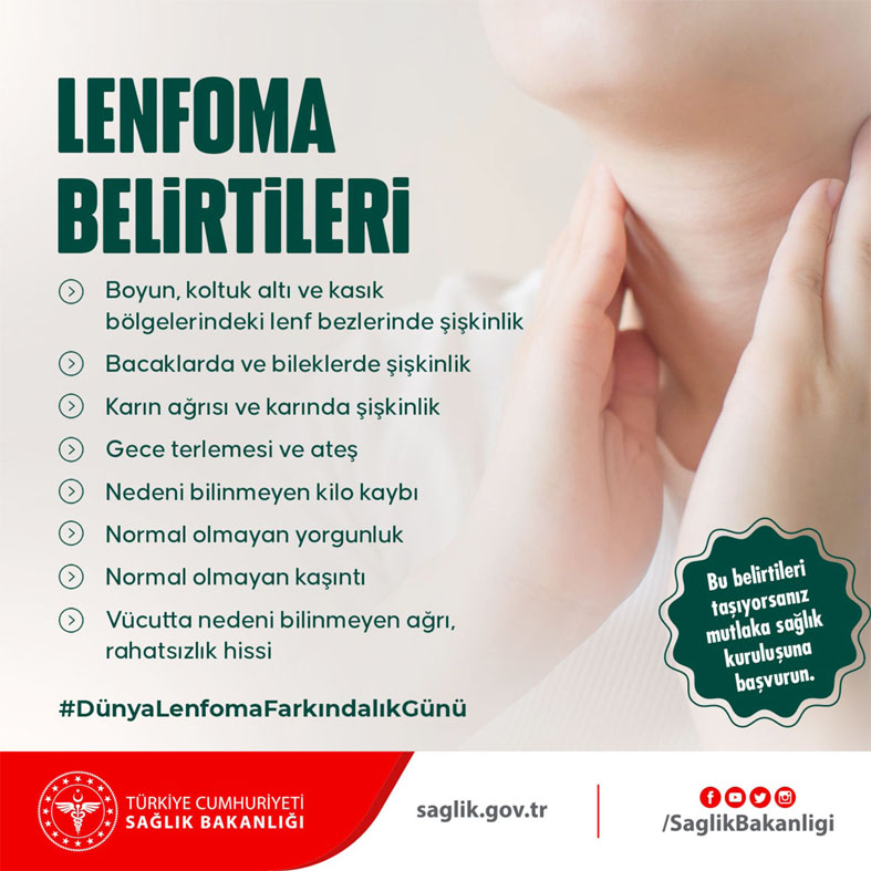 Türkiye’de her yıl yaklaşık 7 Bin kişiye Lenfoma tanısı konuluyor