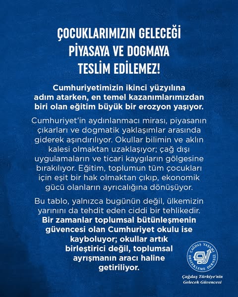 “Eğitim bir halkın yarınıdır; onu karanlığa teslim etmeyeceğiz”