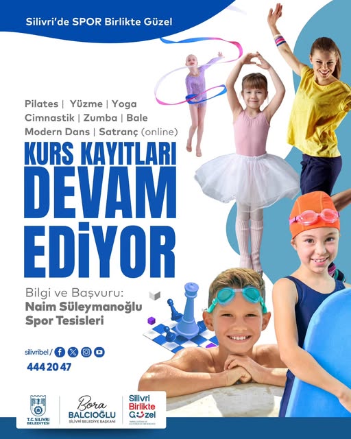 Silivri’de Spor Kurs Kayıtları devam ediyor