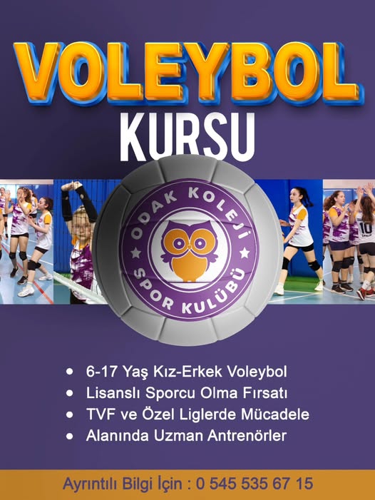 Silivri Odak Koleji’nde Voleybol Kursu başlıyor