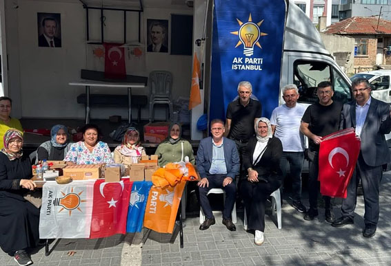 Silivri CHP’de kongre tartışmaları sürerken, AK Parti Selimpaşa Pazarı’ndaydı