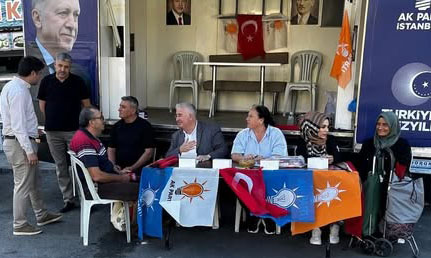 Silivri AK Parti Teşkilatından Pazartesi Pazarında AK Nokta çalışması