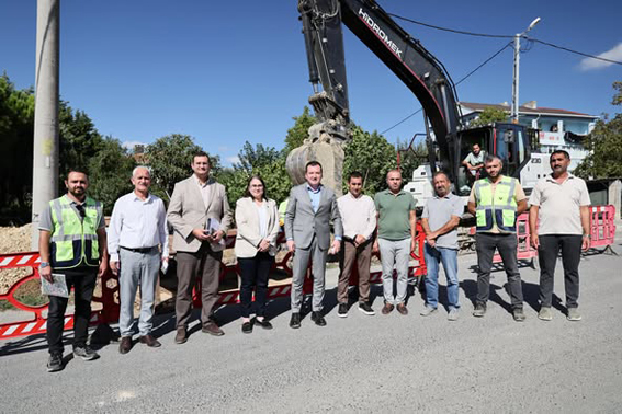 Silivri Ortaköy’de altyapı ve yol çalışmaları sürüyor