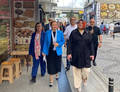 Tülay Kaynarca Silivri’de Esnaf Ve Kooperatif ziyaretlerinde bulundu