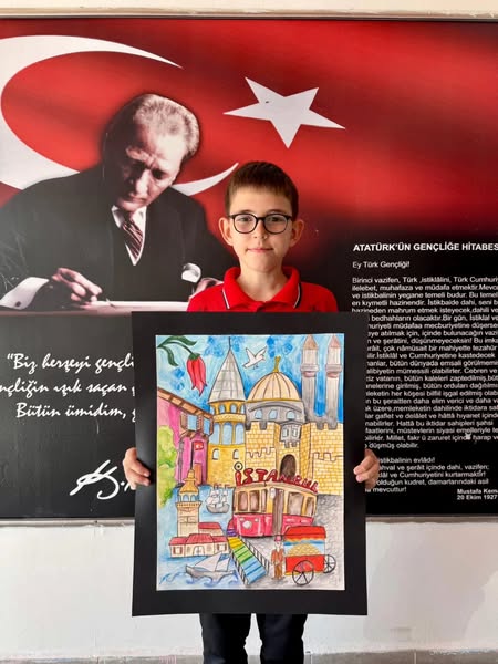 Selimpaşa Ahmet Ziylan öğrencisi Doruk Bayuk’tan “İstanbul’un Kurtuluşu” Yarışmasında İlçe İkinciliği