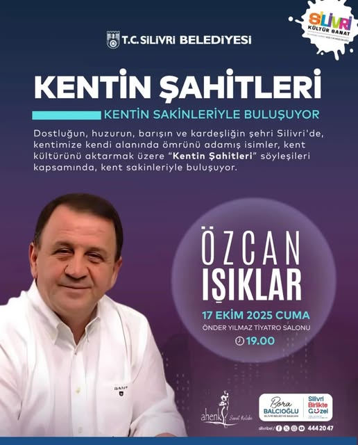 Özcan Işıklar “Kentin Şahitleri” programında Silivrililerle buluşuyor