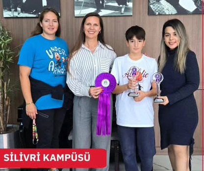Silivri Mektebim Koleji Öğrencisi Çınar Vatansever’den çifte birincilik