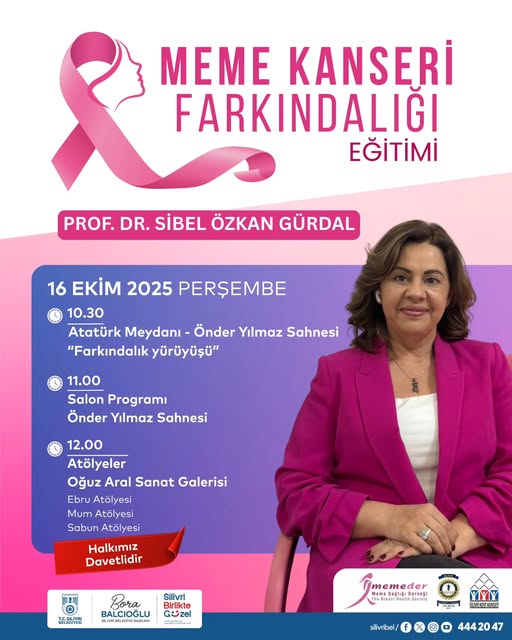 Silivri’de Prof. Dr. Sibel Özkan Gürdal ile “Meme Kanseri Farkındalığı Eğitimi”