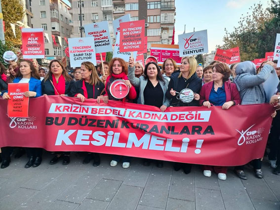 Silivri CHP’li Kadınlar Türkiye Genelindeki eyleme katıldı