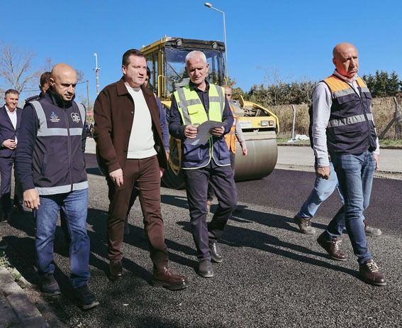 Silivri Ortaköy Sanayi Bölgesinde yol çalışmaları devam ediyor